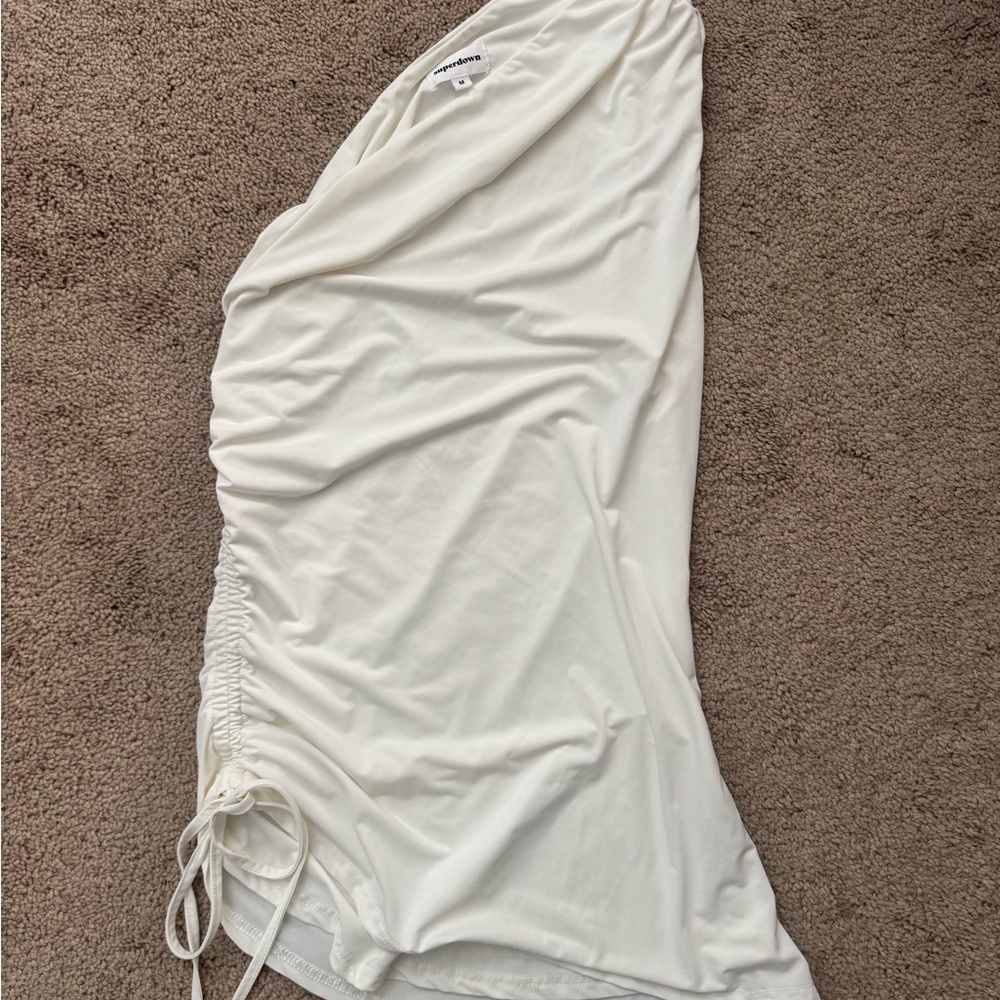 Superdown Cream Skirt